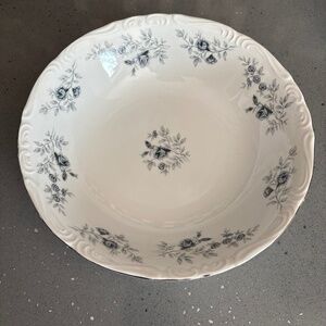 Vintage Daniele Baroque Blue fine china serving bowl